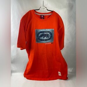 ECKO UNLTD MEN'S ORANGE  CREW NECK SHORT SLEEVE T-SHIRT SIZE M